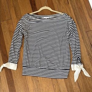 Stella & Dot Striped Navy and White Women's Top
